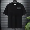 Fabricante Original Verano Seda de Hielo Secado Rápido Manga Corta Moderna Delgada Holgada Deportiva Versátil Camiseta de Manga Corta para Hombre