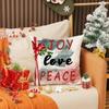 Nuevo Juego de Fundas de Almohada de Poliéster Navideño 2025 45*45cm Funda de Cojín Combinada con Estampado de Muñeco de Nieve Funda de Almohada Linda