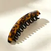 Presilha Banana de Acetato Retrô Casca Triturada Manchas Tartaruga Presilha Vertical Penteado para Trás da Cabeça Rabo de Cavalo Presilha Acessórios de Cabelo Yiwu