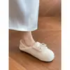 Primer Encuentro Ji Peluche Zapatos Peludos Blanco Cálido Ropa Exterior para Mujer con Faldas Slip-on Moño Otoño Invierno Mocasines