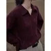 Suéter de Nicho Retro Estilo Francés 2025 para Mujer, Nueva Versión Coreana Otoño e Invierno, Suelto Estilo Perezoso Suave Tejido Superior, Grueso