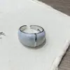 Anel Brilhante Estilo Blogger Coreano com Gotejamento de Óleo, Anel Aberto de Alto Padrão Estilo Ins, Design de Nicho, Novo Anel para Dedo Indicador
