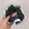 Celebridade da Internet Novo Estilo Borda Listrada Menina Elegante Círculo de Laço Anel de Cabelo Estilo Coreano Fofo Moda Boutique Faixa de Cabelo Acessórios de Cabelo
