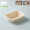 Comercio Electrónico Transfronterizo Caja de Almuerzo Desechable Ecológica Biodegradable Caja Espesa para Ensalada de Frutas Caja de Embalaje de Pulpa Comercial con Tapa