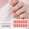 Adesivos para Manicure em Gel Sem Luz de 14 Dedos Popular na Temu Transfronteiriça Adesivos de Unha à Prova d'Água de Longa Duração