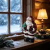 La estatua de Papá Noel es adecuada para repisas de chimenea de interiores estilo granja, alféizares de ventanas, exhibiciones navideñas y decoraciones de mesa navideñas.