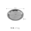 Bandeja de Prato Redondo com Borda Larga de Aço Inoxidável Coreano Prato para Bolo Ocidental Prato de Jantar Prato de Osso Prato Rasos Louça Dourada Prato para Churrasco