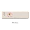 Pico do Castelo Longo Estilo Zen Novo Estilo Chinês Pintura Decorativa de Quarto Estilo Madeira Arte Japonesa Pintura Pendurada Banner Verde Abstrato
