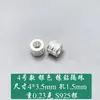 Plata de ley S925 cuentas de barril con agujero grande cuentas espaciadoras zirconita dorada incrustada junta material de accesorio de plata para pulsera DIY