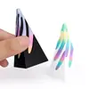 Pirámide de Impulso Imprimible en 3D Cuadrilátero Espiral Gradiente de Color Creativo Descompresión para la Punta del Dedo Regalos Adornos