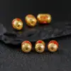 Plata de Ley S925 Chapada en Oro de 24 Quilates en Cuerpo Completo, Cuentas Tradicionales de Barril de Siete Estrellas de la Osa Mayor y Tai Chi, Accesorio Versátil de Estilo Chino Original Nuevo para DIY