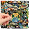 50Pzs Pegatinas de Camping Paisajes al Aire Libre Maleta Cuaderno Taza de Agua Decoración Graffiti Pegatinas Impermeables Mayoreo