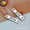 A1271 Guqing 1.3g placa retrô - Pingente LOVE acessórios Coreia 100/saco
