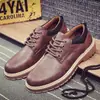 Outono Novos Sapatos Masculinos Moda Britânica Sapatos Workwear Sapatos Sociais Masculinos da Moda Sapatos Casuais Sapatos de Couro com Dedão Grande Sapatos Tamanho Grande Comércio Exterior
