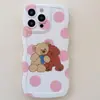 Capa de Celular Apple 14 para iPhone 13 Rosa IP12 Animal Fofo IP11 Resistente a Quedas IP14 PRO Fofo IPx