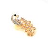 Roupa de terno personalizada estilo coreano moda criativa broche de strass broche de broche de pavão fivela de lenço de seda Acessórios Atacado