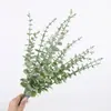 Simulação de eucalipto folha de dinheiro transfronteiriça simulação de casa verde ornamentos de plantas decoração de casamento tiro adereços buquê acessórios