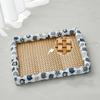 Cama Refrigerante para Perrera Personalizada de Resorte y Verano para Perros y Gatos Pequeños y Medianos, Perrera Universal de Mimbre, Esterilla Refrigerante para Dormir, Perrera Cuadrada para Gatos
