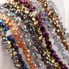 Contas de vidro cristal galvanizado contas de amendoim novos acessórios de joias diy contas soltas pulseira acessórios de cabelo fabricantes
