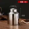 Lata de chá de aço inoxidável Lata de chá Lata de chá Conservação fresca Lata selada Balde de chá Caixa de armazenamento Tubo de chá