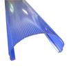 Pantalla de lámpara de policarbonato transparente a rayas, venta al por mayor de fábrica, lámpara fluorescente de policarbonato para iluminación interior, pantalla de lámpara extruida.