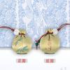 Saquito Personalizado Exquisito de Bolas de Oración para Protección, Amuleto Bordado de Estilo Nacional Inspirado en Zen, Mini Saquito de Incienso Portátil, Bolsa de la Suerte