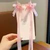 Acessórios de Cabelo da Dinastia Han para Meninas, Flores de Cristal Super Fadas, Grampos de Cabelo de Fita Retrô, Acessórios Elegantes de Princesa Estilo Chinês