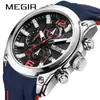 Reloj bestseller transfronterizo MEGIR, cronógrafo multifunción con calendario, reloj deportivo para hombre 2063