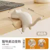 Gancho de Mochila de Gato Borda de Mesa Sem Marcação Sem Furo Mesa de Aluno do Ensino Fundamental Dedicado à Lateral da Mesa Cabide de Bolsa Multifuncional
