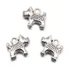 Estilo Ins 13 lindo colgante de mascota DIY colgante de plata antigua perro garra de perro accesorios creativos hechos a mano explosiones