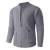 Outono 2026 Novo Casaco de Tricô Estilo Britânico Masculino da Amazon Moda Transfronteiriça Suéter Cardigan Masculino Plus Size