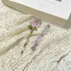 Popular Pinza para el Cabello de Flor de Glicina Estilo Coreano, Lujo Ligero y Sensación de Alta Gama, Delicado Pin Lateral para Flequillo, Perfecto para Fotos, Regalo a la Moda para Novia