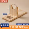 Soporte de Pegamento Termofusible Base de Madera Soporte de Madera Estante de Madera Base Fija para Cabezal de Pistola de Pegamento Accesorios de Base Materiales Soporte para Herramientas