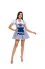 Amazon Oktoberfest Alemán Vestido de Sirvienta Talla Grande Cuadros Vestido de Cerveza Atuendo de Performance
