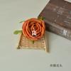 3 Cabeça pintura a óleo simulação Rosa cabeça imperial concubina rosa casamento arranjo flor casa caixa de presente decoração falsa flor de seda flor