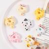 Lindo Gatito Dona Comida Juego Resina Accesorios DIY Pegamento Crema Carcasa de Teléfono Pegatinas para Refrigerador Hecho a Mano