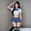 Uniforme JK Sexy Ligero Lencería Sexo Puro Diosa del Campus minifalda Tentación Sexy Pasión Traje Libre