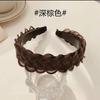 Trenza Espina de Pescado Trenza Peluca Diadema para el Cabello Saliente Cabello Presionado con Diente Diadema Antideslizante para Mujer Aumentadora de Altura Parte Superior del Cráneo Reductora de Edad Accesorios para el Cabello