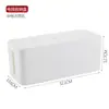 Caixa de Fios Criativa Simples para Mesa com Tampa de Madeira de Bambu Caixa de Fios Placa de Patch Caixa de Armazenamento Caixa de Armazenamento para Fios e Carregadores