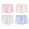 Ropa Interior para Niñas, Calzoncillos tipo bóxer de Algodón Puro con Refuerzo Antibacteriano de Seda, Adecuados para Niñas Jóvenes, No Ajustados en los Glúteos