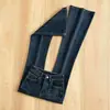 Jeans Flare Azul Escuro Hot Girl para Mulheres 2025 Outono e Inverno Novo Cintura Alta Slim Moda Versátil Calças Flare