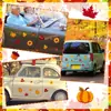 Pegatinas del Día de Acción de Gracias Pavo Buzón Pegatinas para Coche aptas Pegatinas Magnéticas Pegatinas Decorativas de Dibujos Animados Pegatinas para Fiestas Pegatinas Festivas Refrigerador