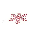 Exclusivo transfronteiriço: Cortina de chuveiro de banheiro com padrão de floco de neve de Natal colorido, não requer perfuração, vem com 12 ganchos
