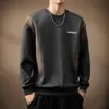 Moletom de Cor Contrastante Splicing Retro Americano de Alta Qualidade para Homens no Outono Novo 380g Pesado Solto Tendência Marca Casual Jaqueta para Homens