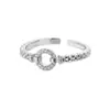Anillo Liso de Zirconia Micropavimentada de Venta Caliente Transfronterizo con Apertura en Forma de O Anillo Ajustable Anillo de Moda Personalizado Europeo y Americano para Mujer Venta al por Mayor