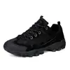Zapatos de Exterior de Cuero Genuino para Cuatro Estaciones con Tejido de Malla, Transpirables, Antideslizantes, Zapatos Casuales para Senderismo para Parejas, Zapatos de Senderismo de Caña Baja, Zapatos Resistentes al Desgaste para Todoterreno