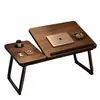 Escritorio pequeño para computadora ajustable y plegable para la cama, adecuado para dormitorio, uso doméstico, escritorio de escritura para estudiantes, dormitorio y escritorio de estudio para personas perezosas