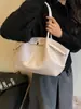 Yue Zi Gran Capacidad para Mujer de Gama Alta Versátil para Viajar Textura Tejida Bolso de Hombro Único para Dama Bolso de Axila Bolso Tote Retro