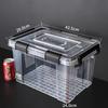 Caja de almacenamiento de ropa extragrande de plástico de grado alimenticio, sellada, a prueba de humedad, transparente, para cocina, cuencos y palillos para el hogar.