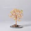 Árbol de la fortuna de grava de cristal de ágata natural árbol del dinero adornos de cristal al por mayor adornos de escritorio para oficina en casa